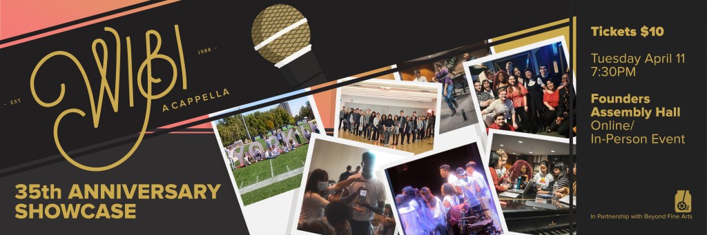 WIBI A Cappella’s 35th Anniversary&nbsp;Showcase